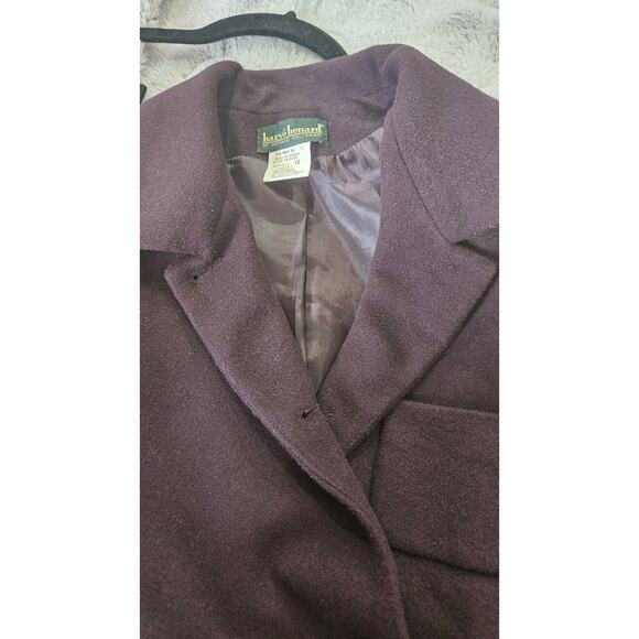 Harve Bernard Wool Cashmere Blend Jacket Blazer Plum Vintage Women's Size 10 - Picture 5 of 6